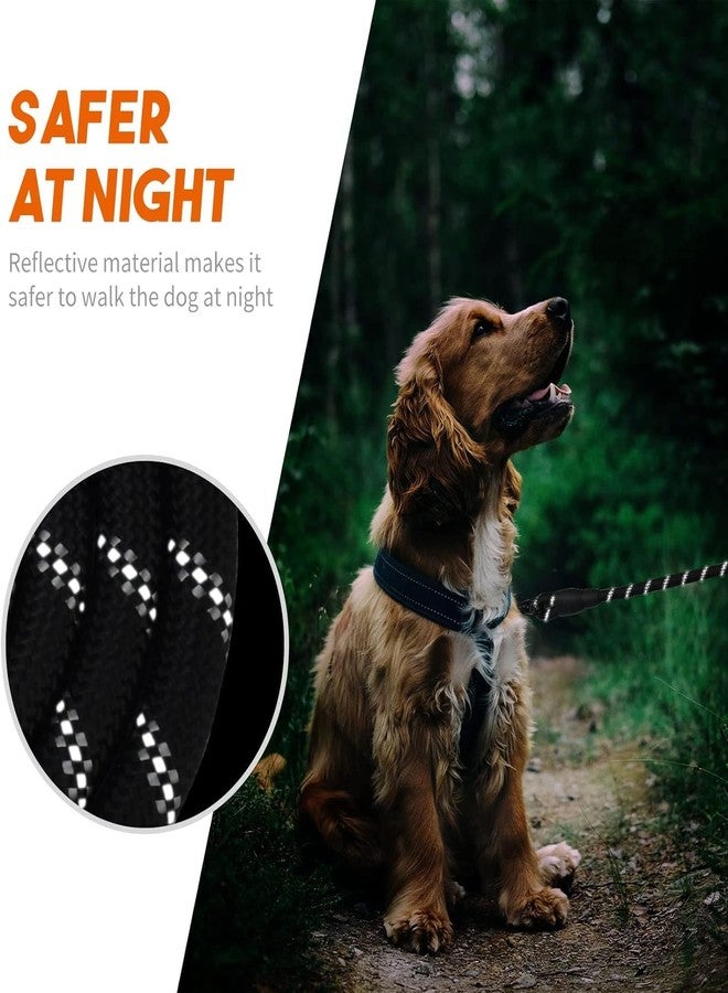 SHRBI Strong Pet Dog Leash with Soft Padded Handle,Highly Reflective Rope for Night Walking,360-Degree Rotating Metal Buckle Without Tangles,Suitable for Small,Medium and Large Dogs(4 FT-Black) - Image 4